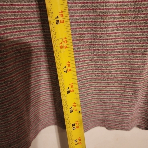 O Oscar De La Renta Striped Short Sleeve Top Size L - Picture 10 of 10